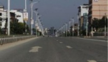 कोभिड–१९  काठमाडौँ उपत्यका सुनसान