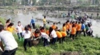 साङ्केतिकरूपमा ४१५ औँ हप्ताको वाग्मती सफाइ   