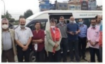 विद्युतीय मिनी बस सञ्चालनमा