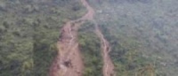 इन्द्रावती ड्याम छेउमा निरन्तर पहिरो   