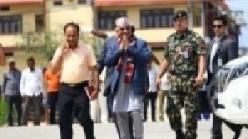 अध्यक्ष ओलीद्वारा महाधिवेशन उद्घाटनस्थल निरीक्षण