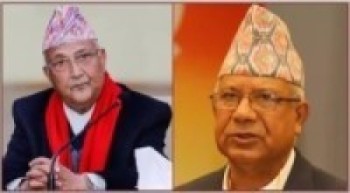 अध्यक्ष ओली र माधव नेपालबीच भेटवार्ता हुँदै