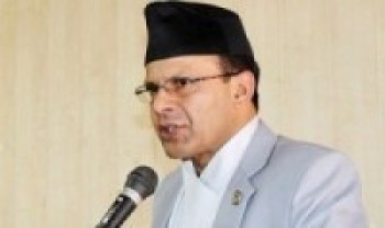 रक्षामन्त्री डा रिजालद्वारा सैनिक मुख्यालयको निरीक्षण   
