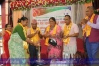गोकर्णेश्वर वडा नं ८ मा 'नमस्ते महिला समूह' समुद्घाटन तथा  पन्ध्र दिने उद्घोषण तालिम सम्पन्न