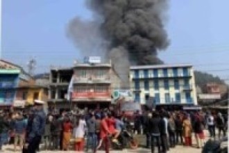 अर्घाखाँचीमा आगलागी, ४३ घर गोठ जले