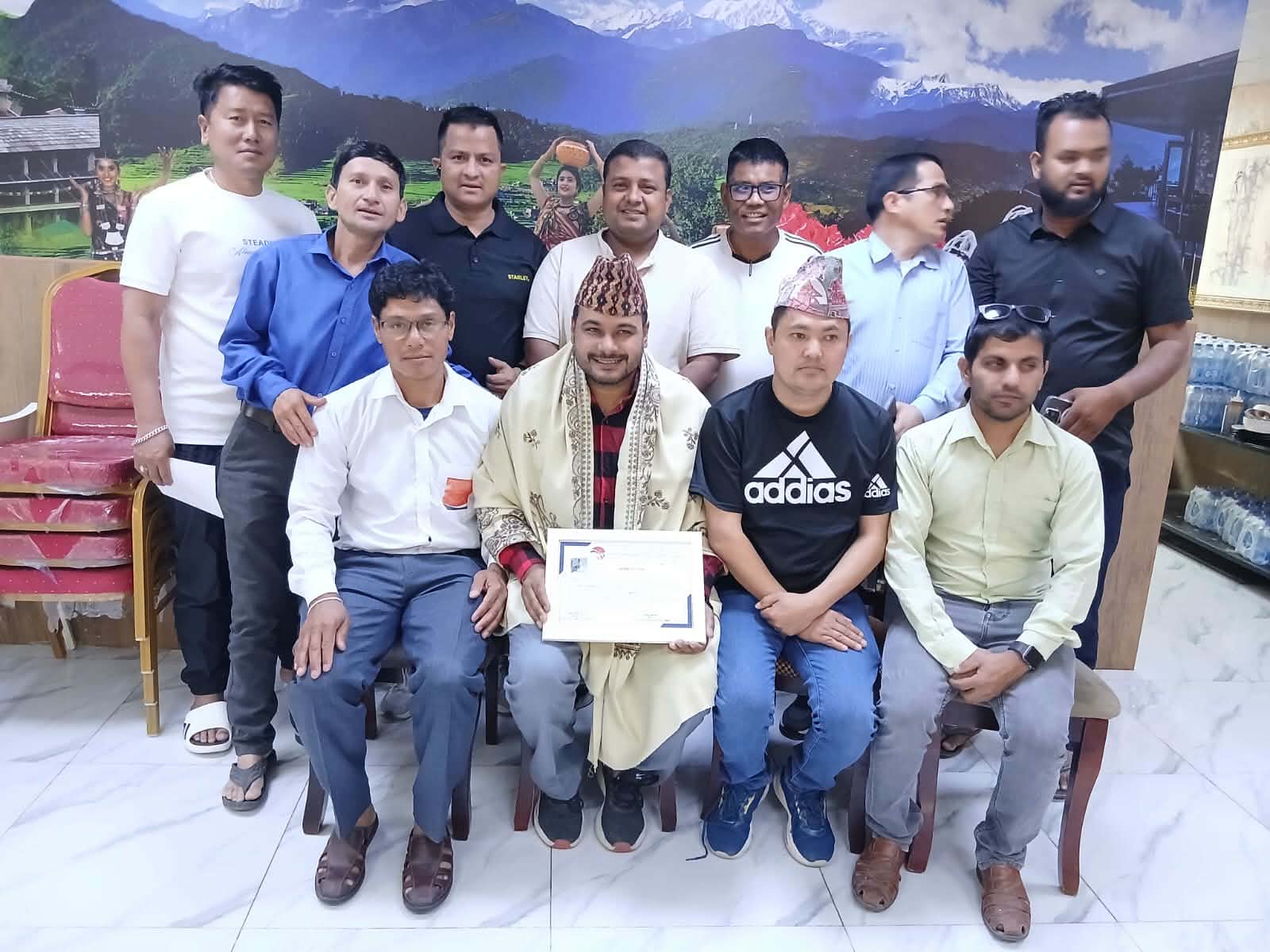 जिफन्ट सहयोग समुह कतारको १६ औँ स्थापना दिवस सम्पन्न, उपाध्यक्ष बिकको बिदाइ