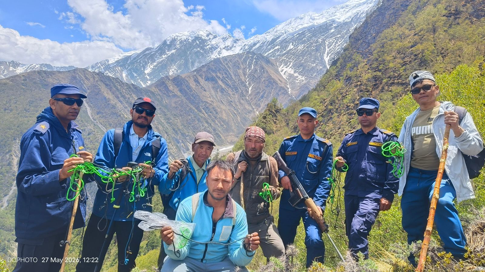 वन्यजन्तु मार्न राखिएका १०५ थान अवैध पासो फेला पारी नष्ट