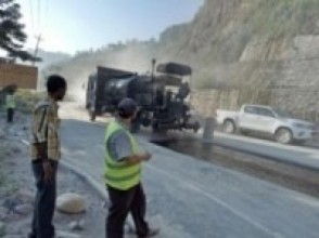 मुग्लिन–पोखरा सडक विस्तार : पोखरामा कालोपत्र सुरु