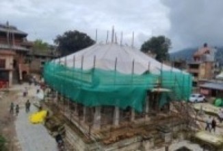 पुनःनिर्माणले गतिलिँदै रातो मच्छिन्द्रनाथ मन्दिर 