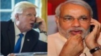 अमेरिकी राष्ट्रपति ट्रम्प र भारतीय प्रधानमन्त्री मोदीवीच फोनवार्ता