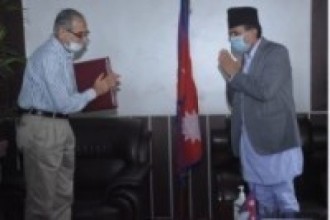 स्वास्थ्यमन्त्री  ढकालसँग राजदूत क्वात्रा