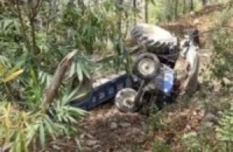 करिडोरमा ट्र्याक्टर दुर्घटना, दुईको मृत्यु   