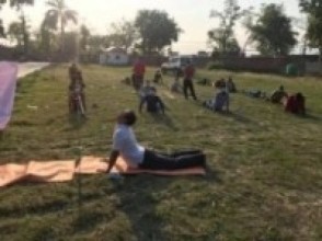 ‘योग गरौँ डटेर, कोभिड जान्छ हटेर’