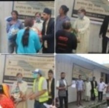 अहमादिया संघ नेपालद्वारा बिपन्न परिबारलाई राहत वितरण