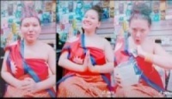 तिर्सनाकाे अश्लील हर्कत,छातीमा राष्ट्रिय झण्डा बेरेपछि चौतर्फी आलोचना !