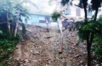 जमिन भासिएसँगै पाल्पाका३३ घर जोखिममा