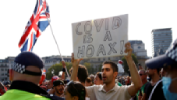 लण्डनमा लकडाउनविरुद्ध प्रदर्शनमा सहभागी १०४ जना पक्राउ