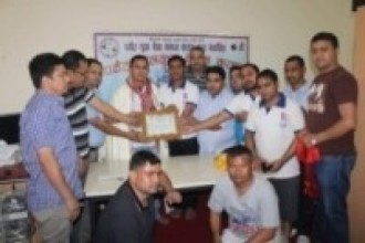 पर्वत समाज कतारद्वारा पुर्व अध्यक्ष पौडेलको बिदाई