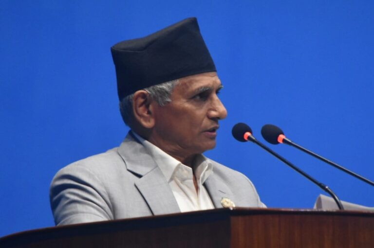 प्रमुख प्रतिपक्ष दलद्वारा जरुरी सार्वजनिक महत्वको प्रस्तावको सूचना