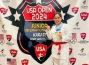 युएसए खुल्ला कराँते प्रतियोगिता-२०२४ मा अनुले जितिन स्वर्ण पदक