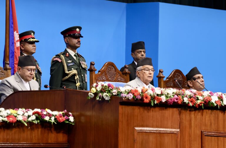 छिमेकी मित्रराष्ट्रहरुसँग सम्बन्ध घनिभूत गरी लाभ र सम्मानमा आधारित सम्बन्ध कायम गरिनेछ