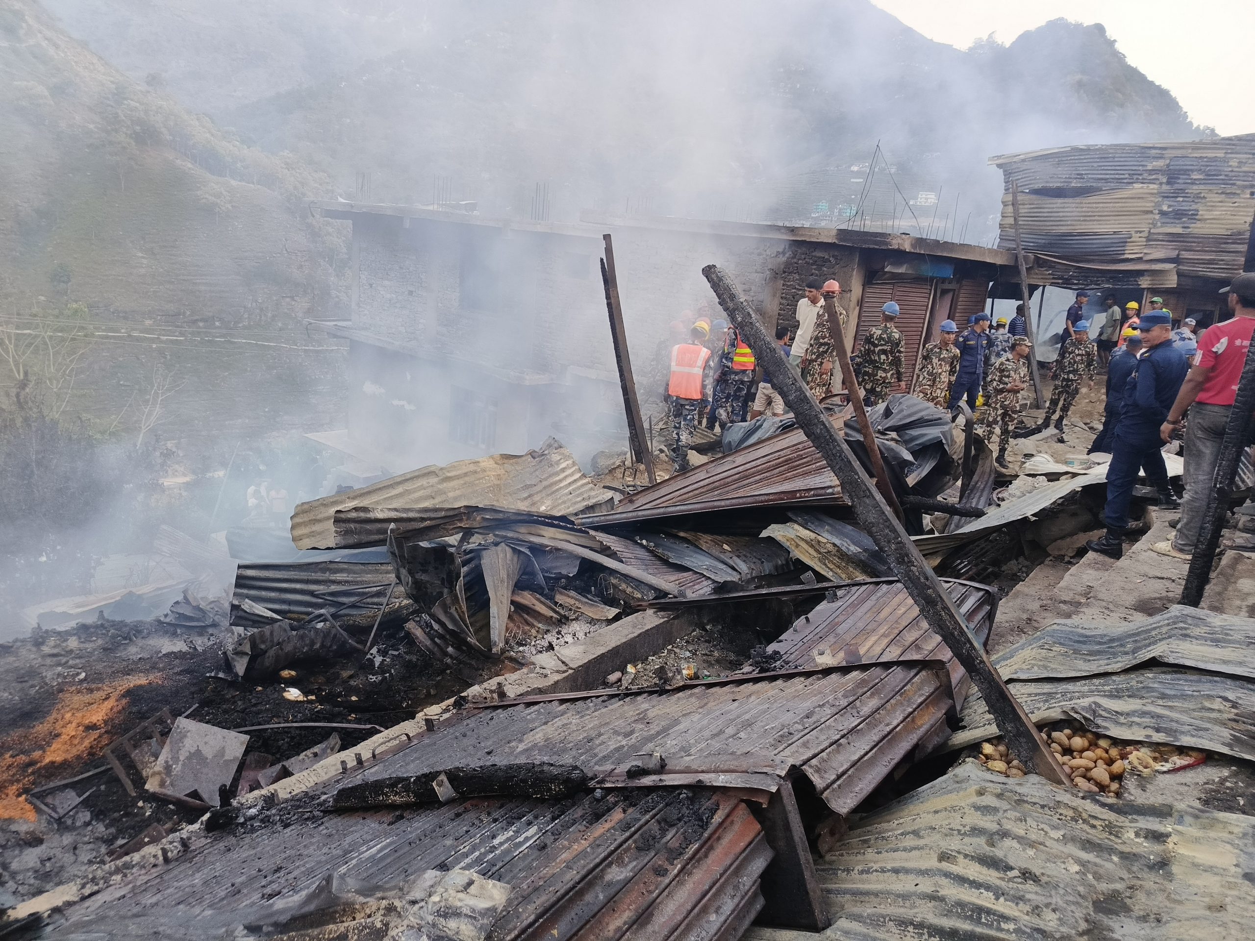 बाम्का बजार आगलागी : राहत वितरण गर्न बुढीगङ्गानगर प्रमुख बानियाँको संयोजकत्वमा समिति गठन