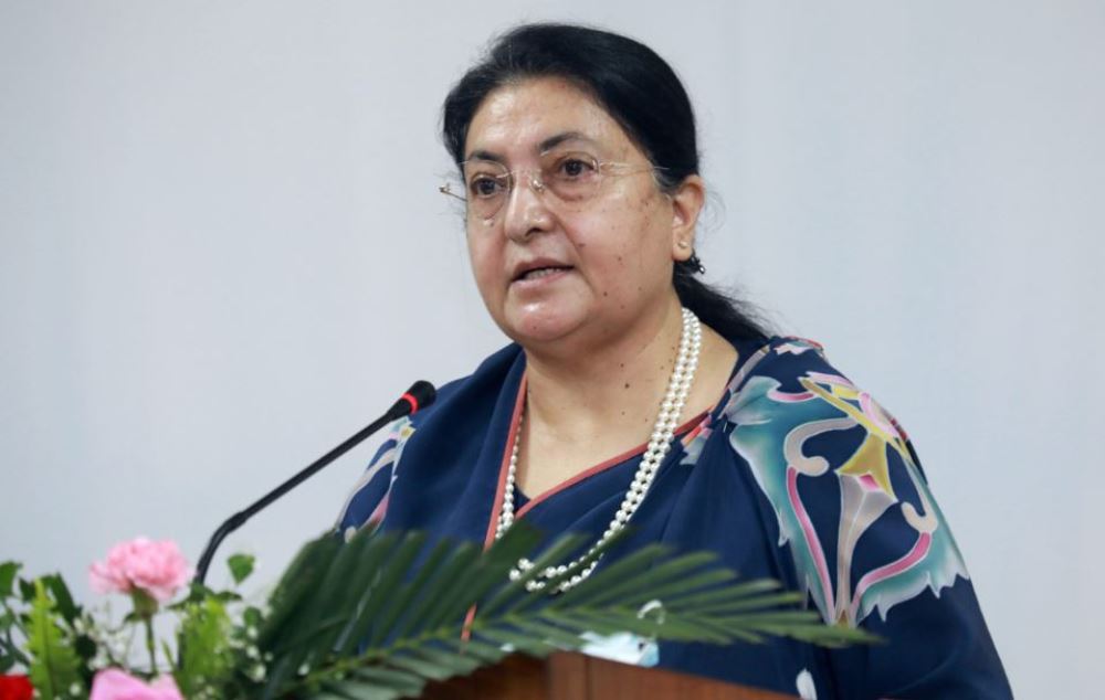 बालबालिकामाथि हुने हिंसाको अन्त्य गर्न पूर्वराष्ट्रपति भण्डारीको आग्रह