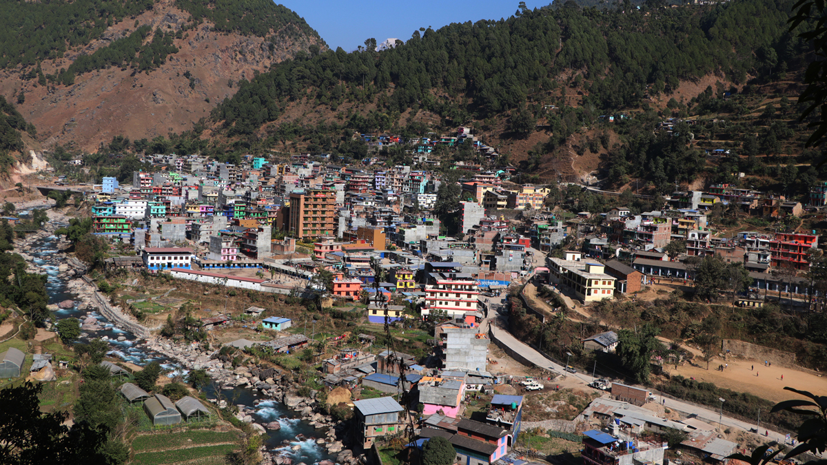 बुर्तिबाङलाई नयाँ सहर बनाउने कार्य सुस्त गतिमा