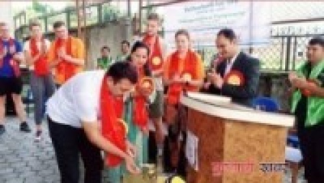 गोकर्णेश्वर नयाँपाटीमा अन्तर्राष्ट्रिय प्रशिक्षकद्वारा भलिबल कोच ट्रेनिङ