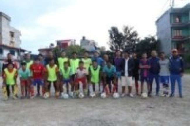 गोकर्णेश्वरमा सहिद स्मारक 'सी' डिभिजन लिग फुटबल प्रतियोगिताका लागि छनौट प्रतियोगिता शुरु