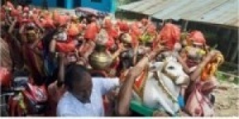 अङ्कुरी महादेव मन्दिरमा साठी किलोको बसाहा   