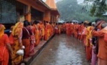 पिण्डेश्वर बाबाधाममा भक्तजनको भीड