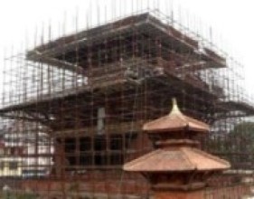 लितपुरको बालकुमारी मन्दिर पुनःनिर्माण अघि बढ्यो   