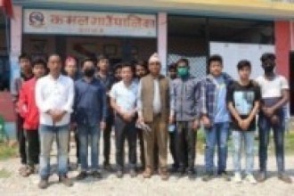 झापा कमल गाउँ पालिका कार्यलयमा नेपाल विद्यार्थी संघको ज्ञापन पत्र