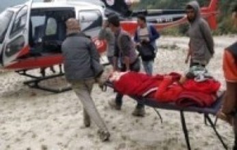 गर्भवतीको हेलिकप्टरबाट उद्धार