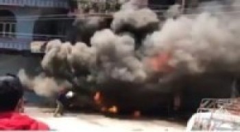 गुल्मीको पसलमा आगलागी हुँदा बालकको मृत्यु