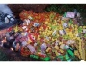 बागलुङ ताराखोला गाउँपालिकाले अखाद्य वस्तु नष्ट