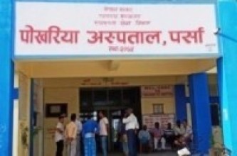 पोखरिया अस्पतालमा स्वचालित स्यानिटाइजिङ बुथ स्थापना