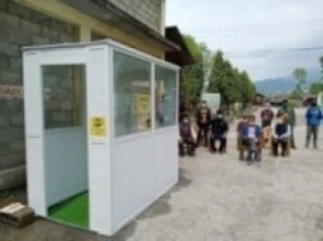 पोखरा : सर्वसाधारणको चाप हुने स्थानमा सेनिटाइज टनेल विस्तार गरिँदै