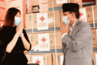 चीनद्वारा नेपाललाई स्वास्थ्य सामग्री हस्तान्तरण