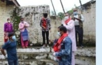 कोरोना जितेर घर जाने क्रममा बिदाइ गरिँदै