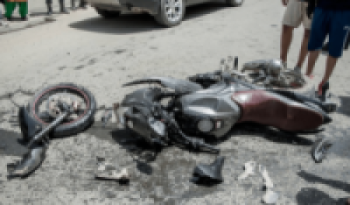 Two killed in bus-motorcycle head on collision