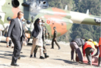 प्रधानमन्त्रीबाट किमाथाङ्का नाका र अरुण तेस्रो जलविद्युत आयोजनाको अनुगमन