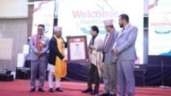 मनास्लु वर्ल्ड कलेजमा सञ्चारकर्मी धमला, शिशिर भण्डारी र राजेन्द्र लुइटेल सम्मानित