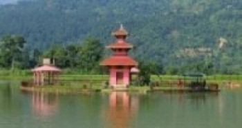 तालपोखरामा ताल सुकाएर निर्माणकार्य हुदै