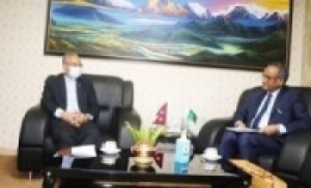 गृहमन्त्री थापा र पाकिस्तानी राजदूतबीच भेटवार्ता 