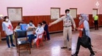 महामारी रोकथाममा स्वयंसेवा गर्दै नेपाल स्काउट 