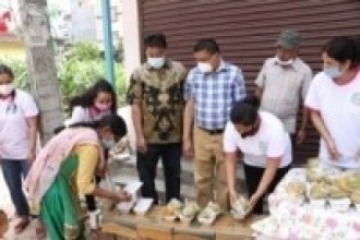 गोकर्णेश्वर नगरपालिकामा निशुल्क भोजन अभियान
