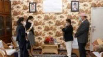 ऊर्जामन्त्री भुसाल र चिनियाँ राजदूतबीच भेटवार्ता 