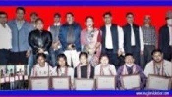 गोकर्णेश्वर नगरपालिकामा बास्केटबल खेल बिजेता टिमलाई सम्मान